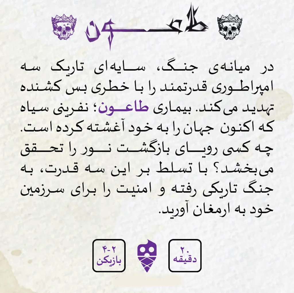 بازی فکری مدل طاعون PLAGUE