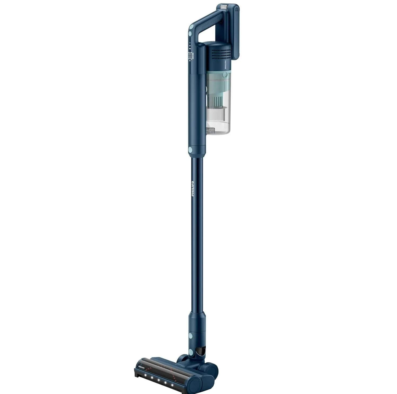 جارو شارژی عصایی دوکاره فیلیپس مدل XC5041/61، با موتور 1000 وات، فناوری PowerCyclone 10 و PowerBlade، مجهز به نازل Unique Aqua، تنظیم قدرت مکش و باتری Li-Ion با ظرفیت 2000 میلی‌آمپر‌ساعت