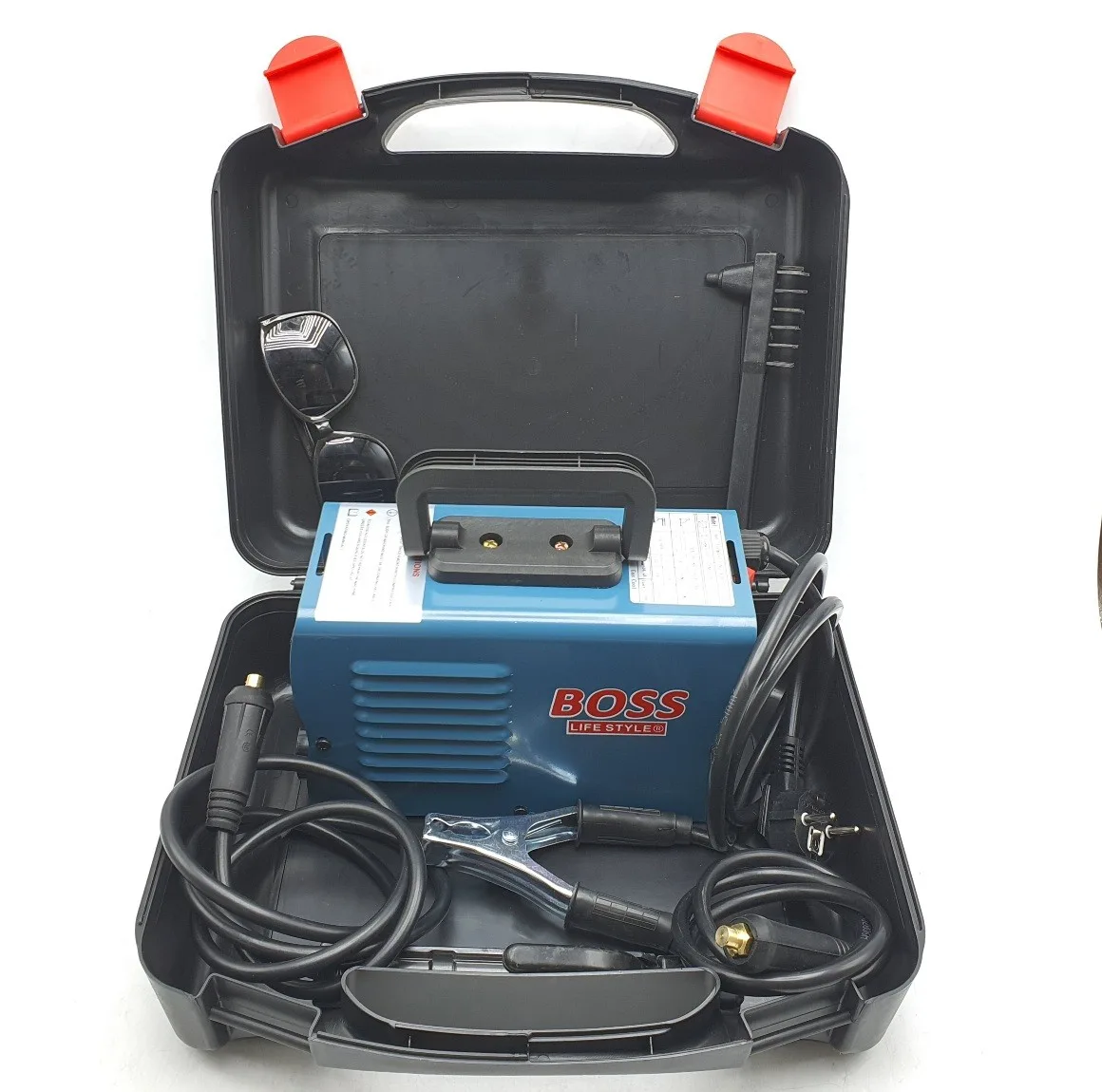 دستگاه جوش 350 آمپر باس مدل کیف دار کد ARC350-MINI مجموعه 5 عددی