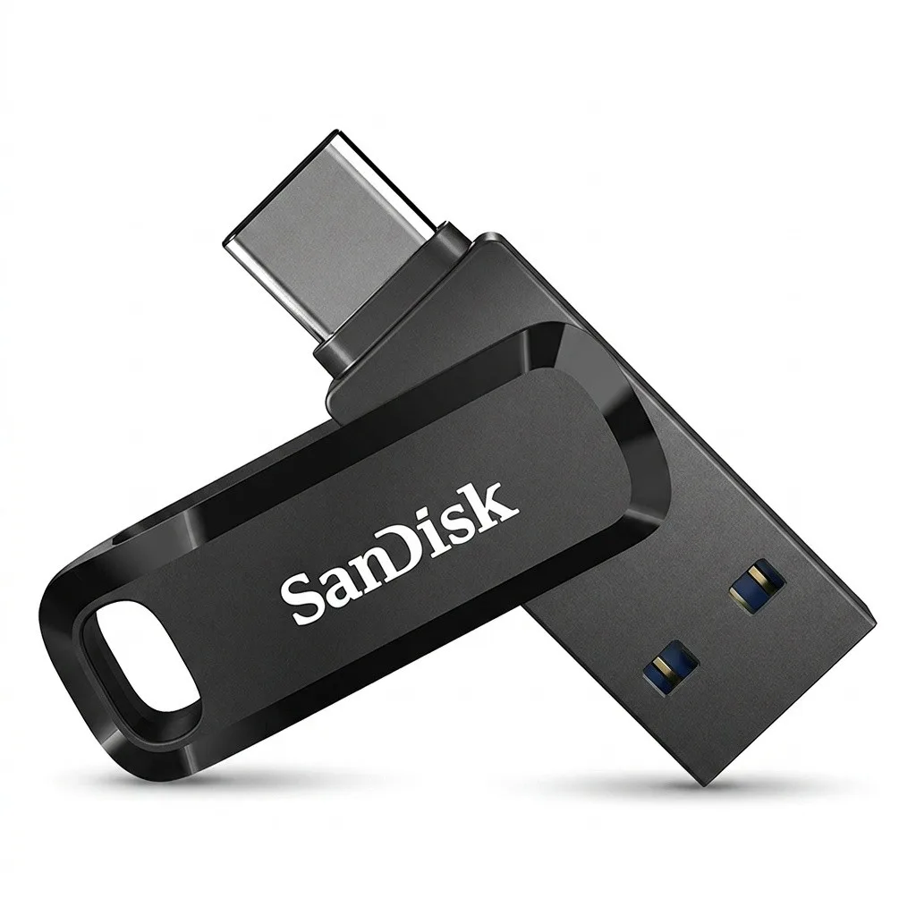 فلش مموری سن دیسک Ultra Dual Drive Go ظرفیت 256 گیگابایت با درگاه USB Type-C مقاوم در برابر خش، شوک، لرزش و گرد و غبار