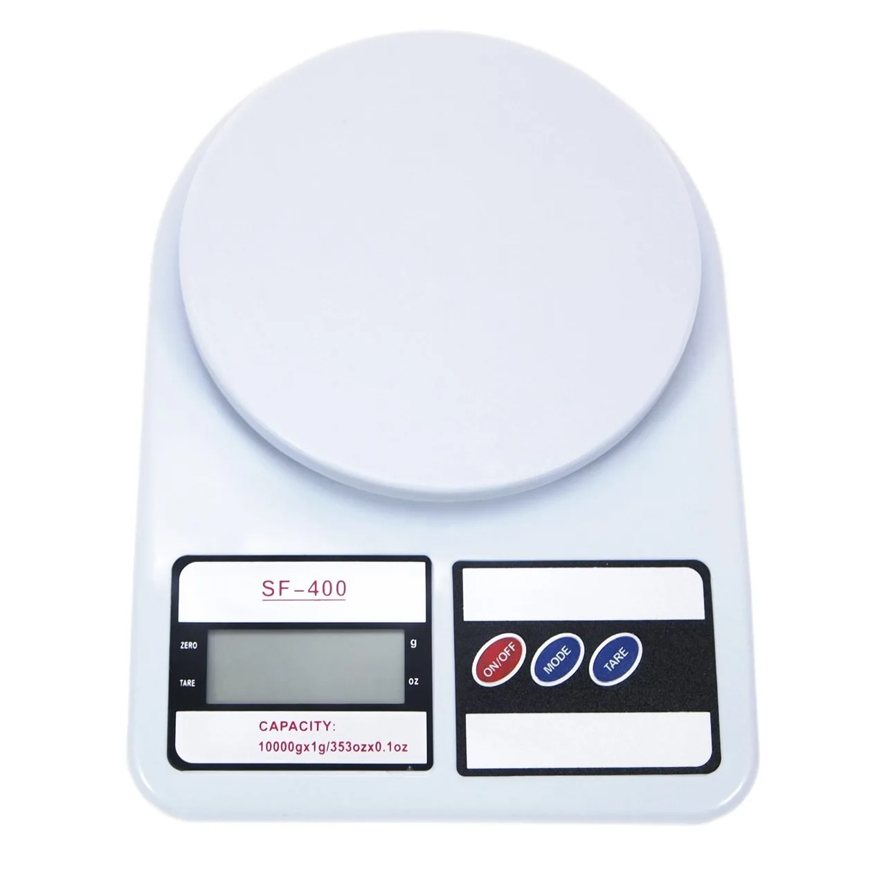 ترازو آشپزخانه دیجیتالی الکترونیک مدل SF-400 ظرفیت 10 کیلوگرم