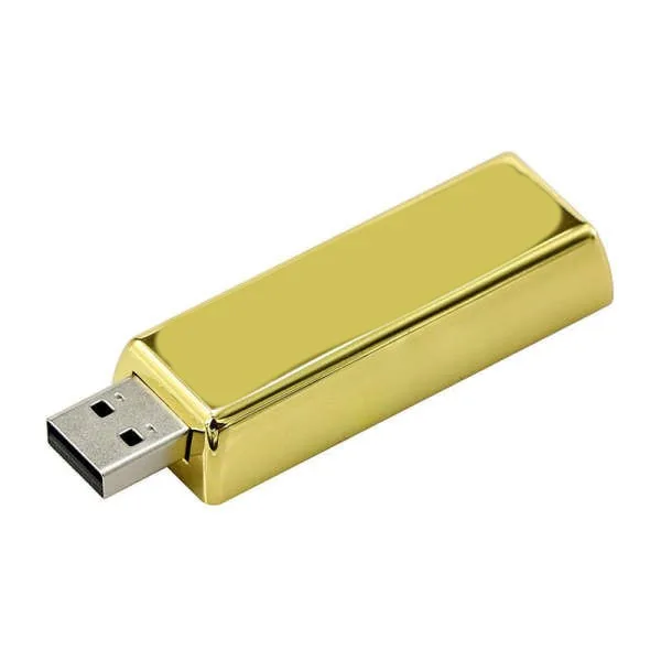 فلش مموری طرح شمش طلا کد UM-065 ظرفیت 64 گیگابایت