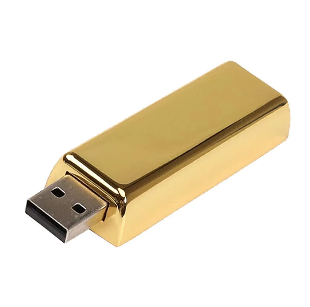 فلش مموری پرلیت یو اس بی طرح شمش طلا کد UM-65 ظرفیت 128گیگابایت