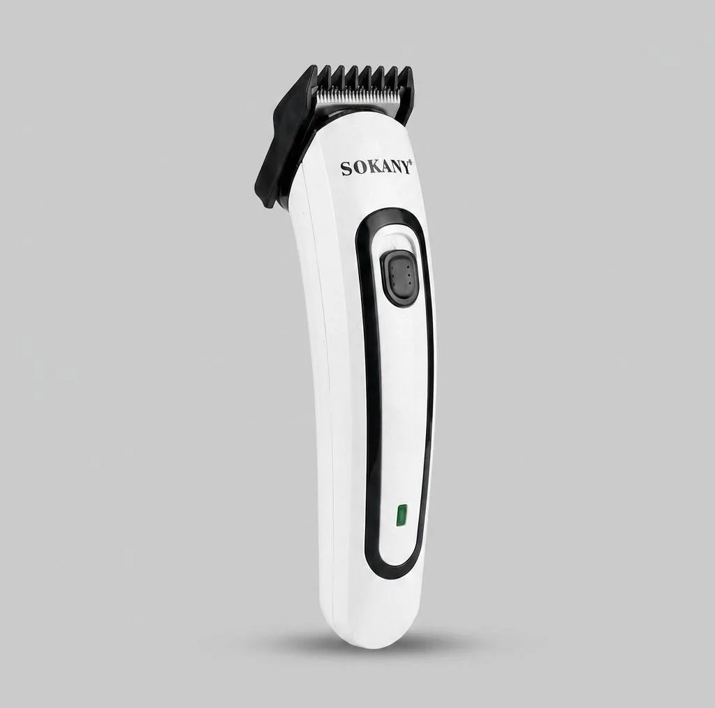 ماشین اصلاح موی سر و صورت شارژی سوکانی مدل SK-LF-9943 با تیغه استیل ضد زنگ، قابلیت اصلاح صفر میلی‌متر، شانه قابل تنظیم 0 تا 5 میلی‌متر و طراحی ارگونومیک