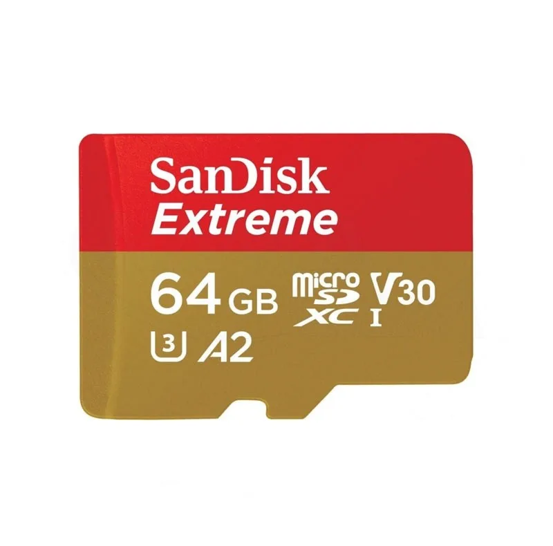 کارت حافظه سن دیسک microSDXC مدل Extreme کلاس A2 استاندارد UHS-I U3 سرعت 170MBps ظرفیت 64 گیگابایت