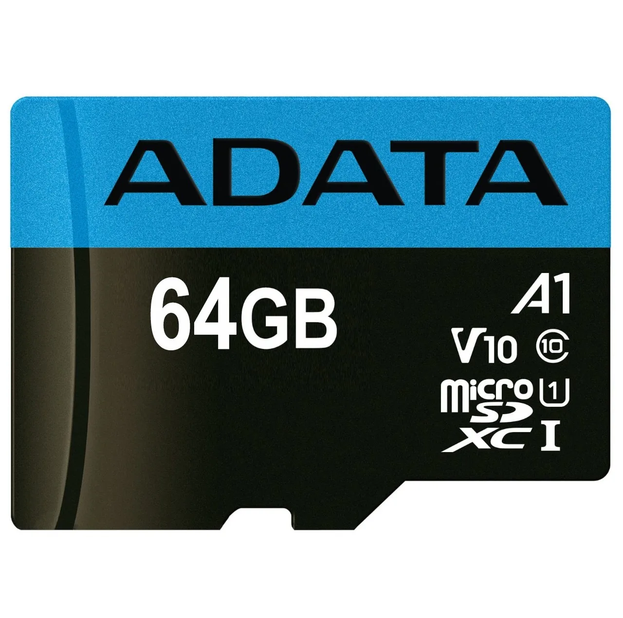 کارت حافظه microSDXC ای دیتا مدل Premier V10 A1 کلاس 10 استاندارد UHS-I سرعت 100MBps ظرفیت 64 گیگابایت