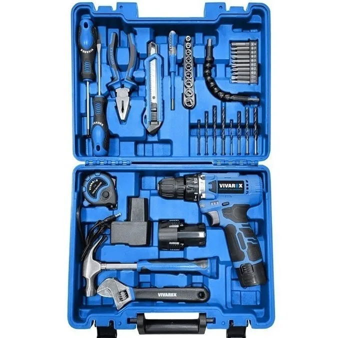 پیچ گوشتی شارژی 12 ولت ویوارکس مدل VR1240-CDK مجموعه 40 عددی
