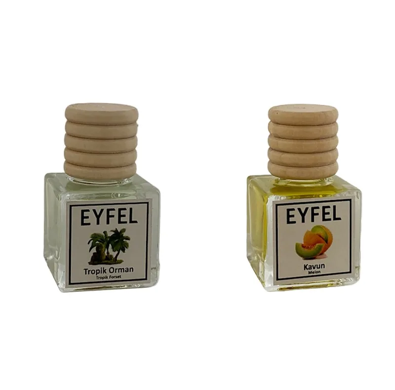 خوشبوکننده خودرو مدل جنگل استوایی و طالبی حجم 10 میلی لیتر مجموعه 2 عددی