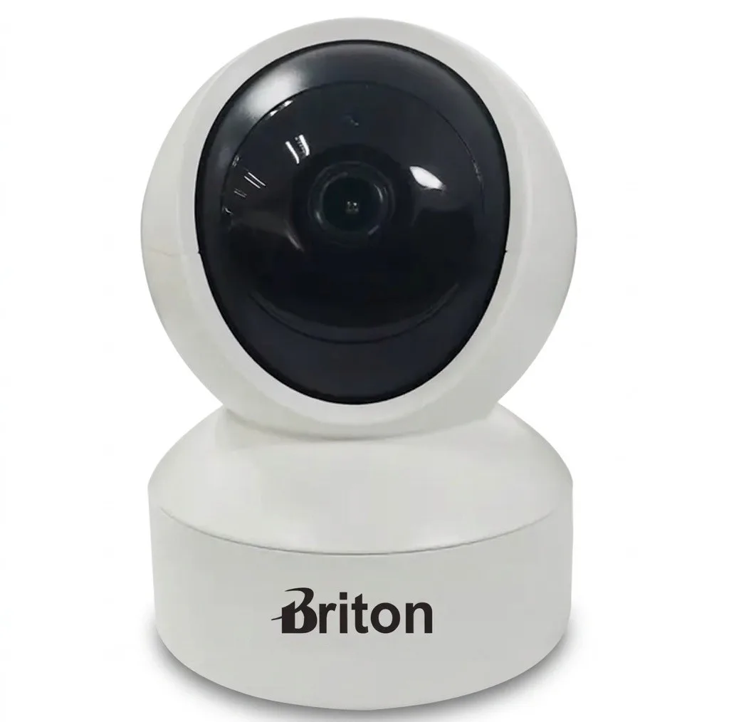 دوربین مداربسته بی‌سیم برایتون مدل IOT-72P8-S4 با کیفیت 2 مگاپیکسل، قابلیت چرخش و ردیابی حرکت، مکالمه دوطرفه، هشدار صدای گریه کودک، برد IR تا 10 متر و پشتیبانی از کارت حافظه میکرو اس‌دی تا 256 گیگابایت