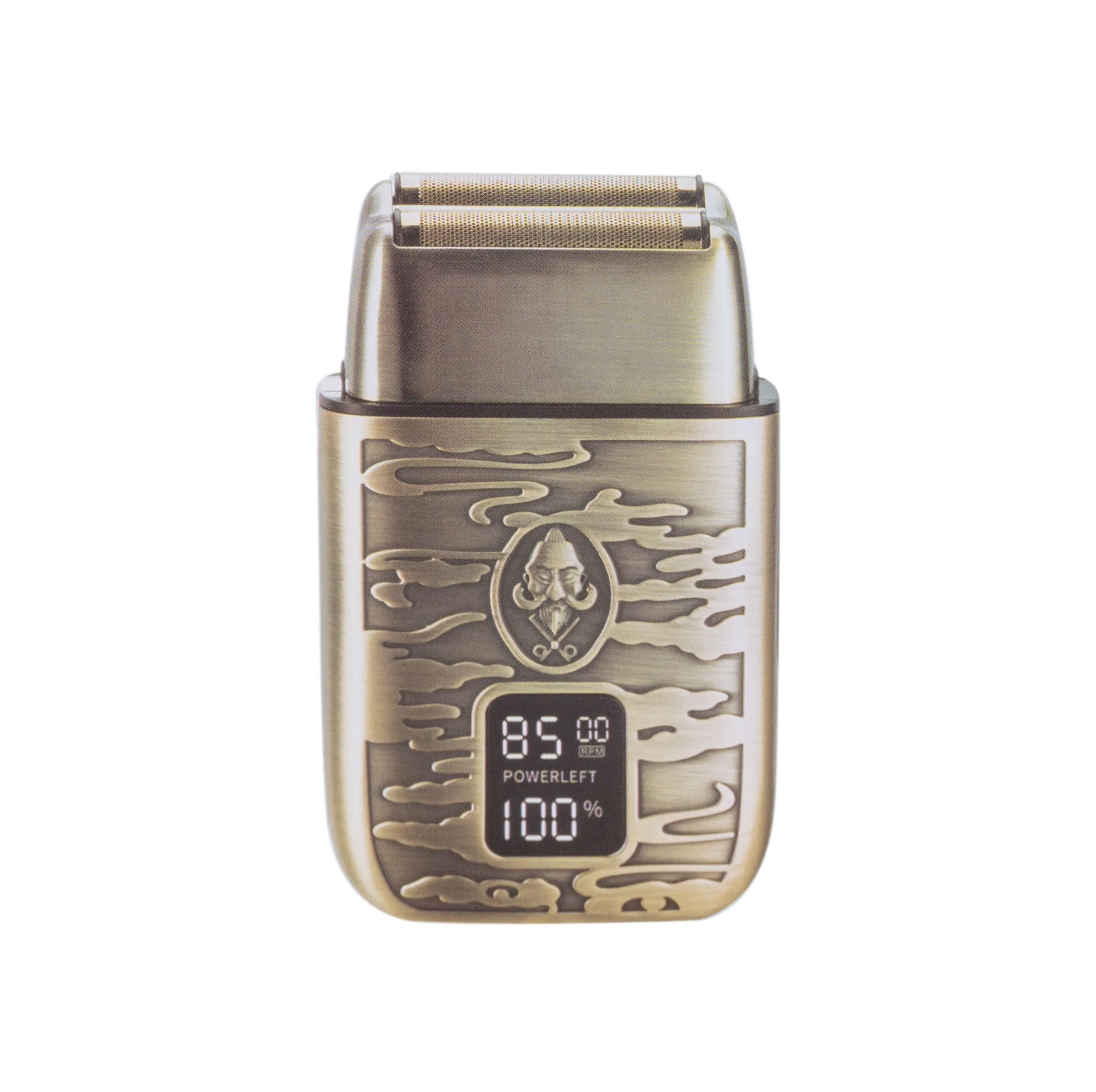 ماشین اصلاح موی صورت جی دبلیو مدل GW-9988، اصلاح به صورت صفر زن، طراحی ارگونومیک، نمایشگر LCD، منبع انرژی با کابل USB، تکنولوژی اصلاح به صورت شیو فویلی