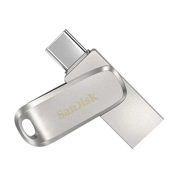 فلش مموری سن دیسک مدل Luxe ظرفیت 32 گیگابایت سرعت خواندن 150 مگابایت بر ثانیه اتصال USB-C طراحی ساده و وزن 19 گرم