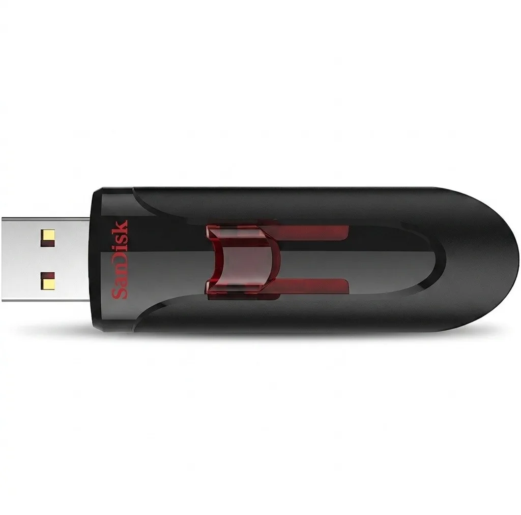 فلش مموری 256 گیگابایت سن دیسک مدل CRUZER GLIDE 3.0 با رابط USB سه و مقاومت در برابر شوک، لرزش و گرد و غبار