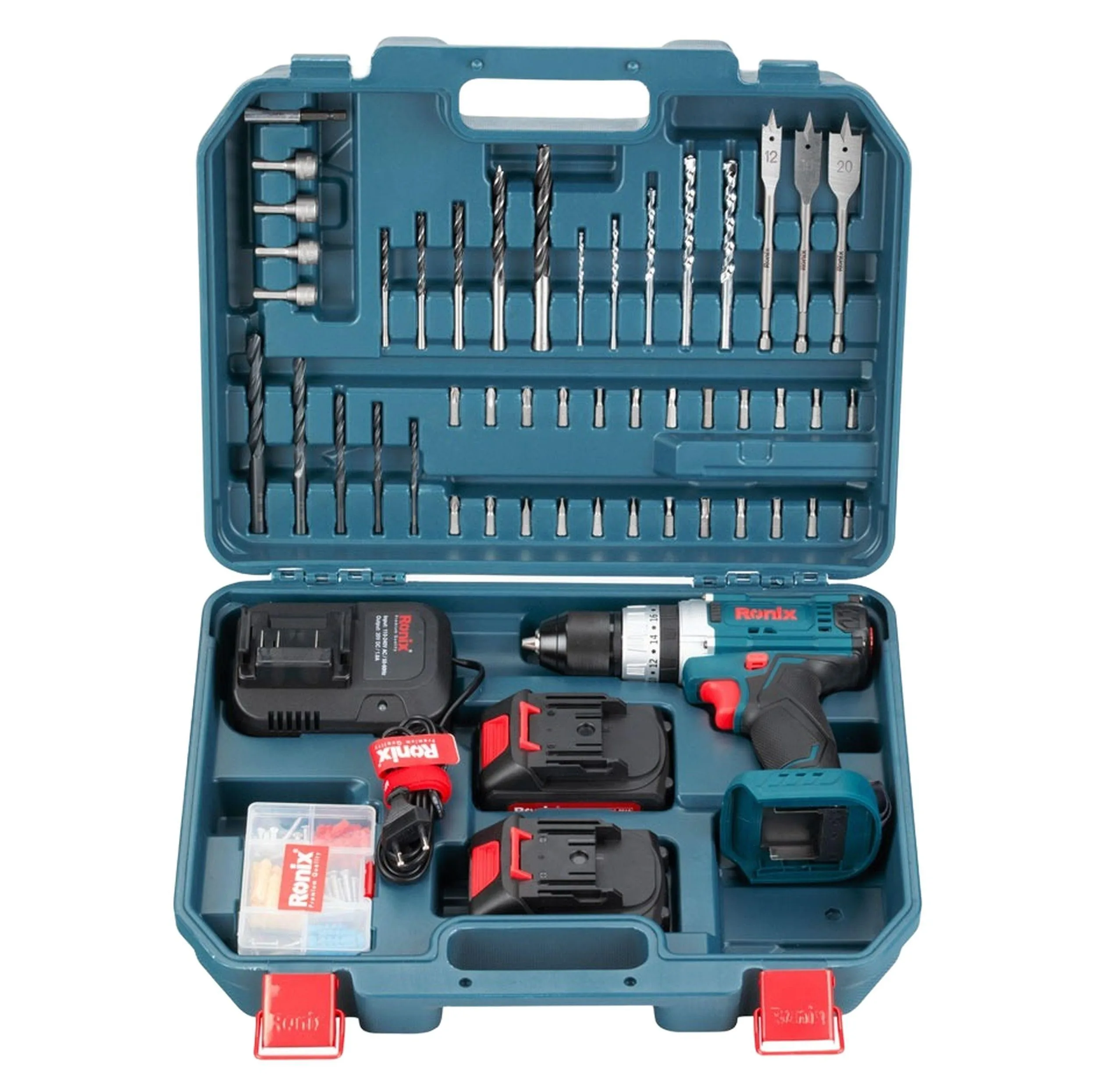 مجموعه 53 عددی دریل چکشی رونیکس مدل RS-8619
