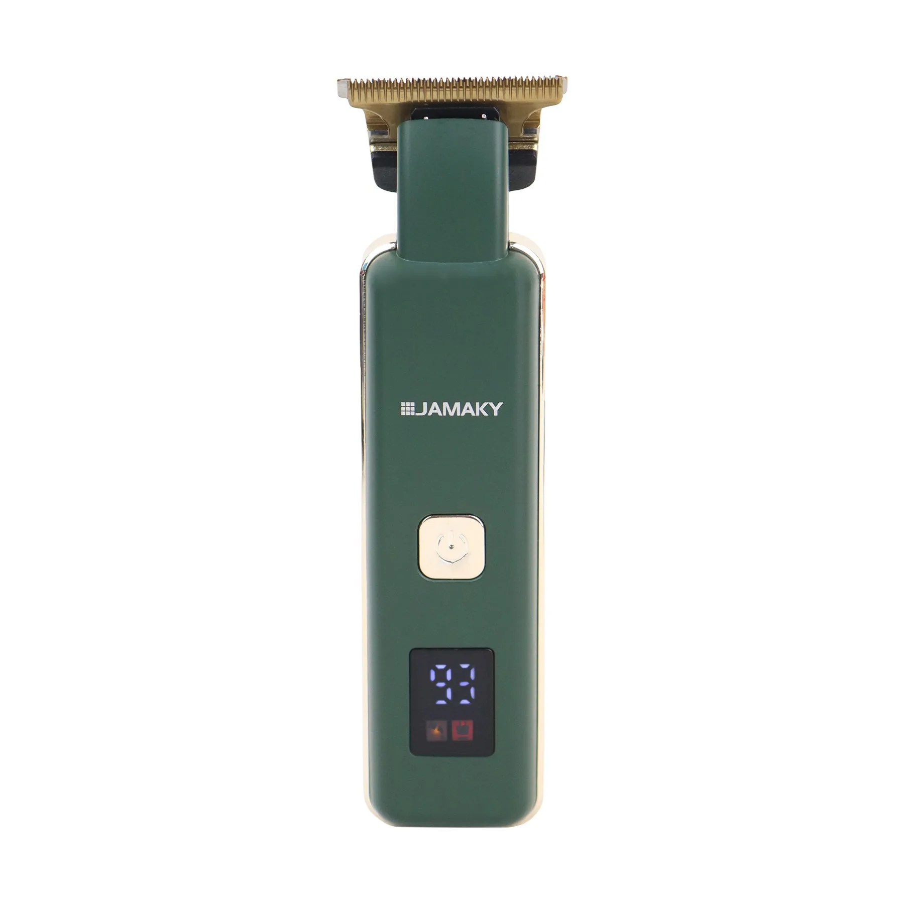 ماشین اصلاح موی سر و صورت شارژی جاماکی مدل JPC90017 با موتور 7500 دور در دقیقه، تیغه استیل ضد زنگ، طراحی ارگونومیک، نمایشگر میزان شارژ، قابلیت اصلاح با شماره صفر و شارژر تایپ سی