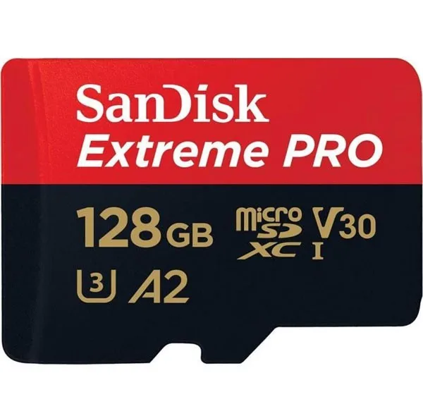 کارت حافظه microSDXC سن دیسک مدل Extreme PRO کلاس A2 استاندارد UHS-I U3 سرعت 170MBs ظرفیت 128 گیگابایت