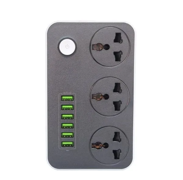 چندراهی برق و شارژر USB مدل LP-3