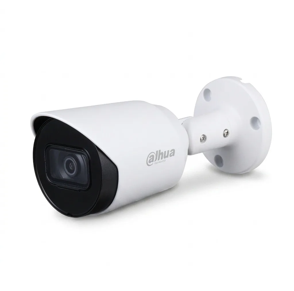 دوربین مداربسته آنالوگ بیرونی داهوا مدل DH-HAC-HFW1200TP با کیفیت تصویر 1080P، لنز ثابت، دید در شب تا 30 متر، فناوری Smart IR و استاندارد ضدآب IP67