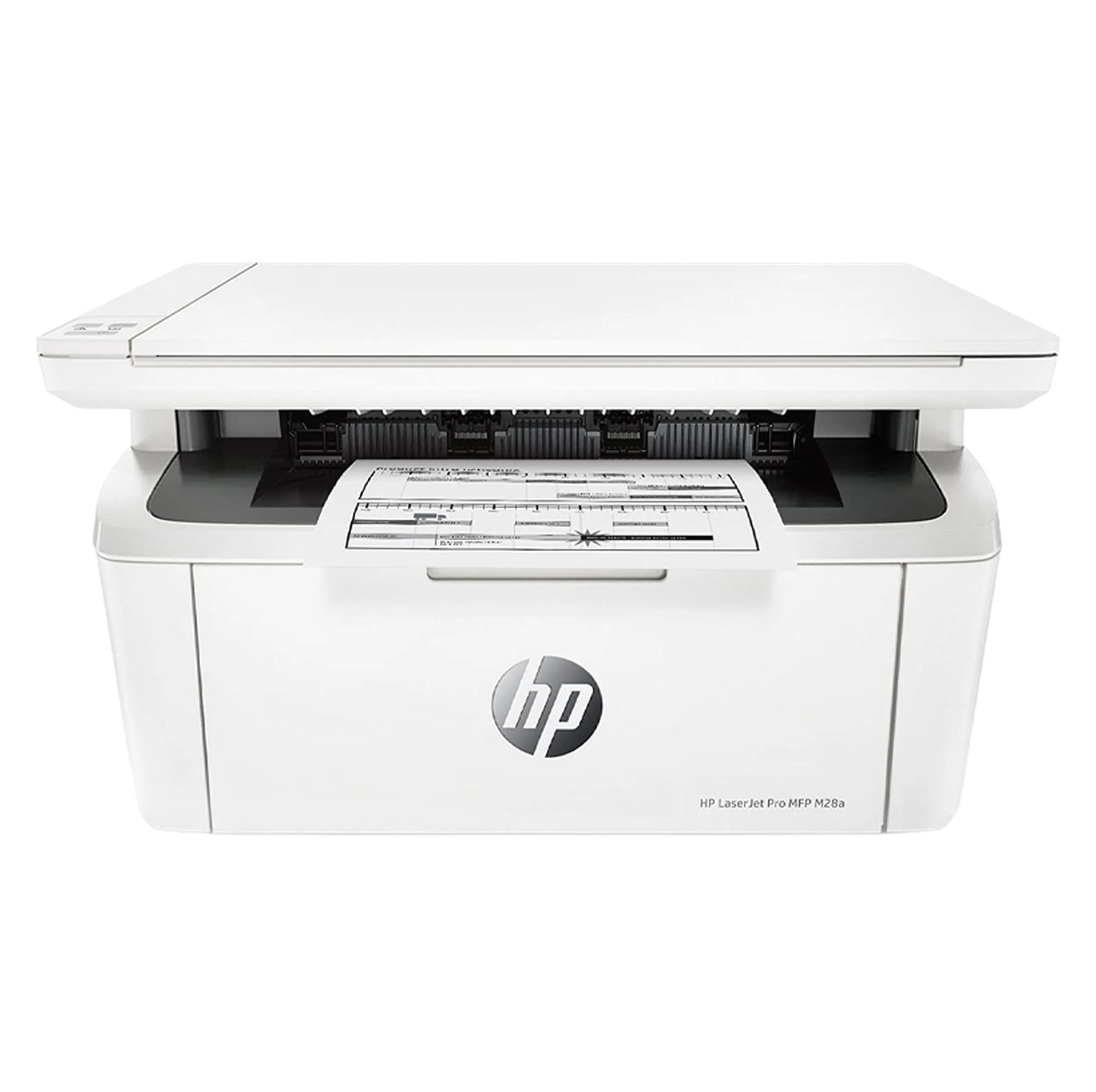 پرینتر اچ پی تک رنگ سه کاره با چاپ لیزری مدل LaserJet Pro MFP M28a، سایز چاپ A4