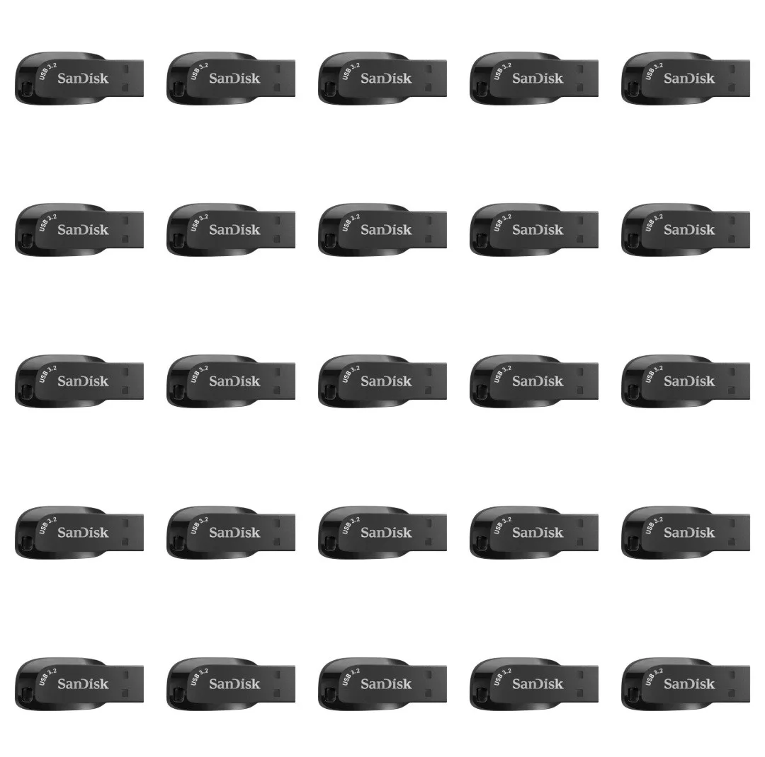 فلش مموری سن دیسک مدل Ultra Shift ظرفیت 32 گیگابایت با رابط USB 3.2 بسته 25 عددی