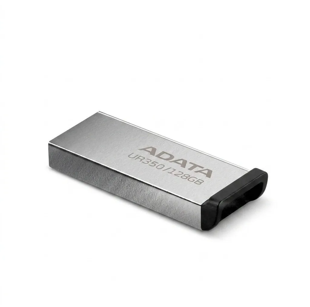 فلش مموری ای دیتا مدل UR350 ظرفیت 128 گیگابایت مقاوم در برابر گرد و غبار، سازگار با Windows، Mac OS و Linux