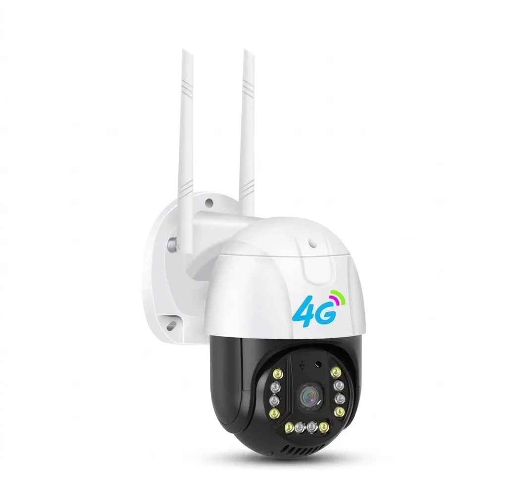 دوربین مداربسته تحت شبکه 2 مگاپیکسل با اتصال سیم‌کارت و Wi-Fi، قابلیت چرخش افقی و عمودی، دید در شب رنگی تا 35 متر، تشخیص حرکت و مکالمه دوطرفه
