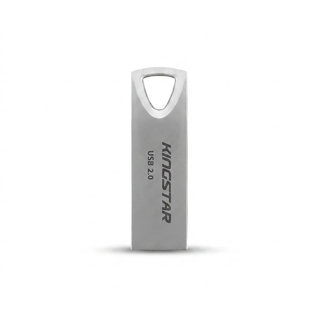 فلش مموری 64 گیگابایت کینگ استار مدل KS222 با رابط USB 2.0، بدنه فلزی و مقاومت در برابر آب، ضربه و گردوغبار