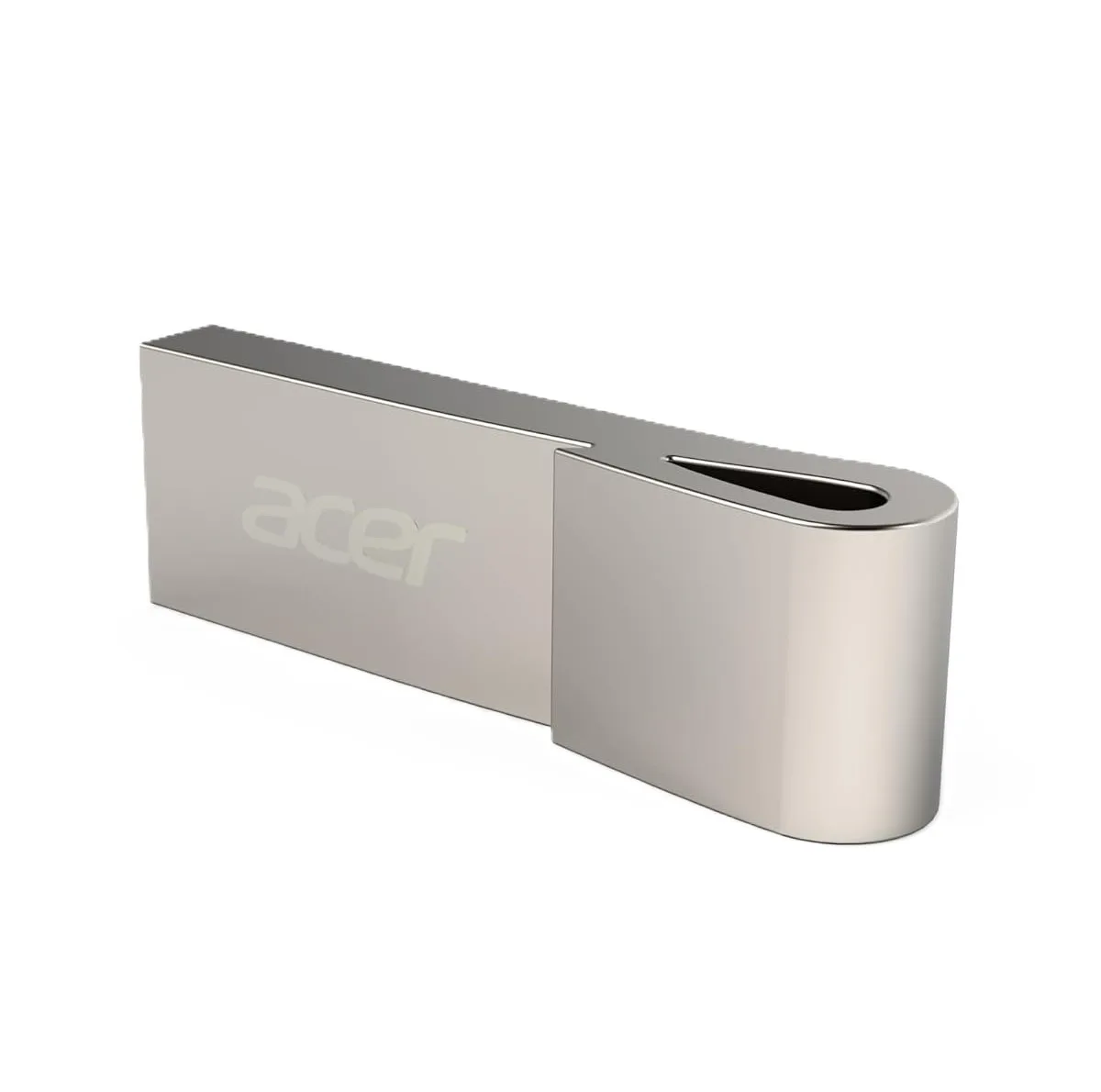 فلش مموری 32 گیگابایتی ایسر مدل UF300، با رابط USB 3.2 Gen1 و USB Type-A، سرعت خواندن 120 و نوشتن 80 مگابایت بر ثانیه، مقاوم در برابر آب، ضربه، شوک و ضدخش، با بدنه فلزی و قابلیت Plug & Play