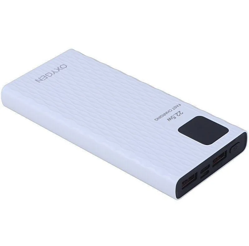 پاوربانک 22.5 وات اکسیژن مدل OX-170 ظرفیت 10000 میلی آمپر ساعت به همراه کابل USB-C