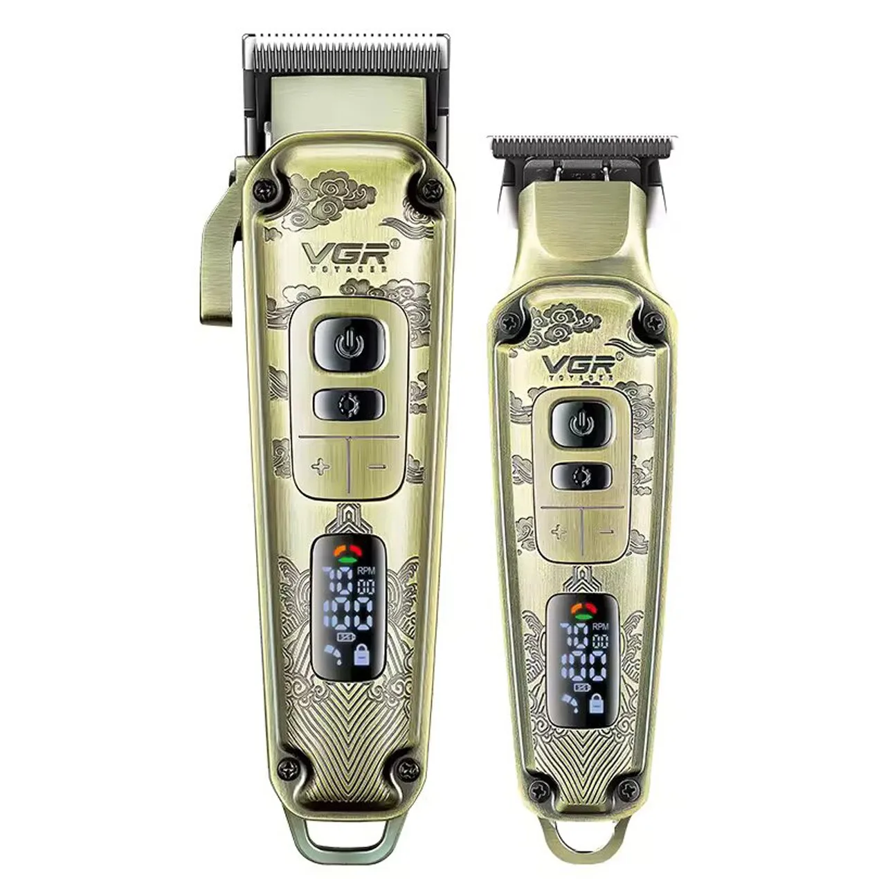 ماشین اصلاح موی سر و صورت وی جی ار مدل V-643+5Vadapter مجموعه دو عددی