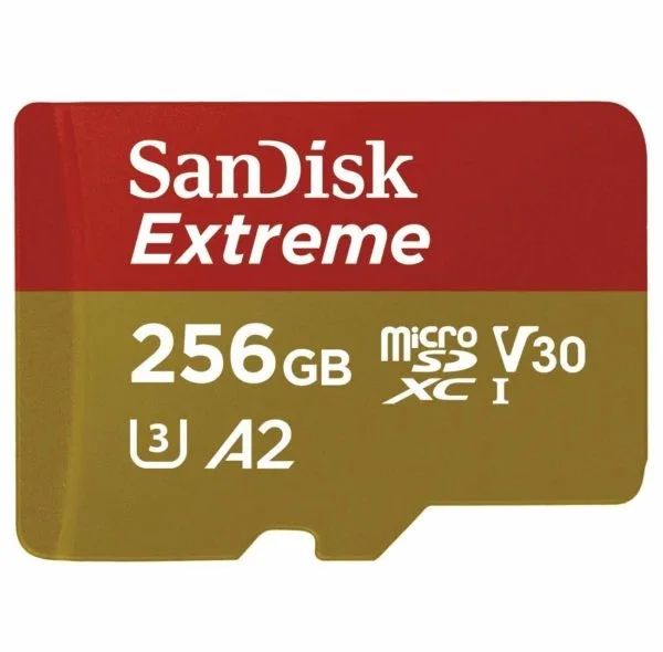 کارت حافظه microSDXC  سن دیسک مدل Extreme کلاس A2 استاندارد UHS-I U3 سرعت 190MBps ظرفیت 256 گیگابایت