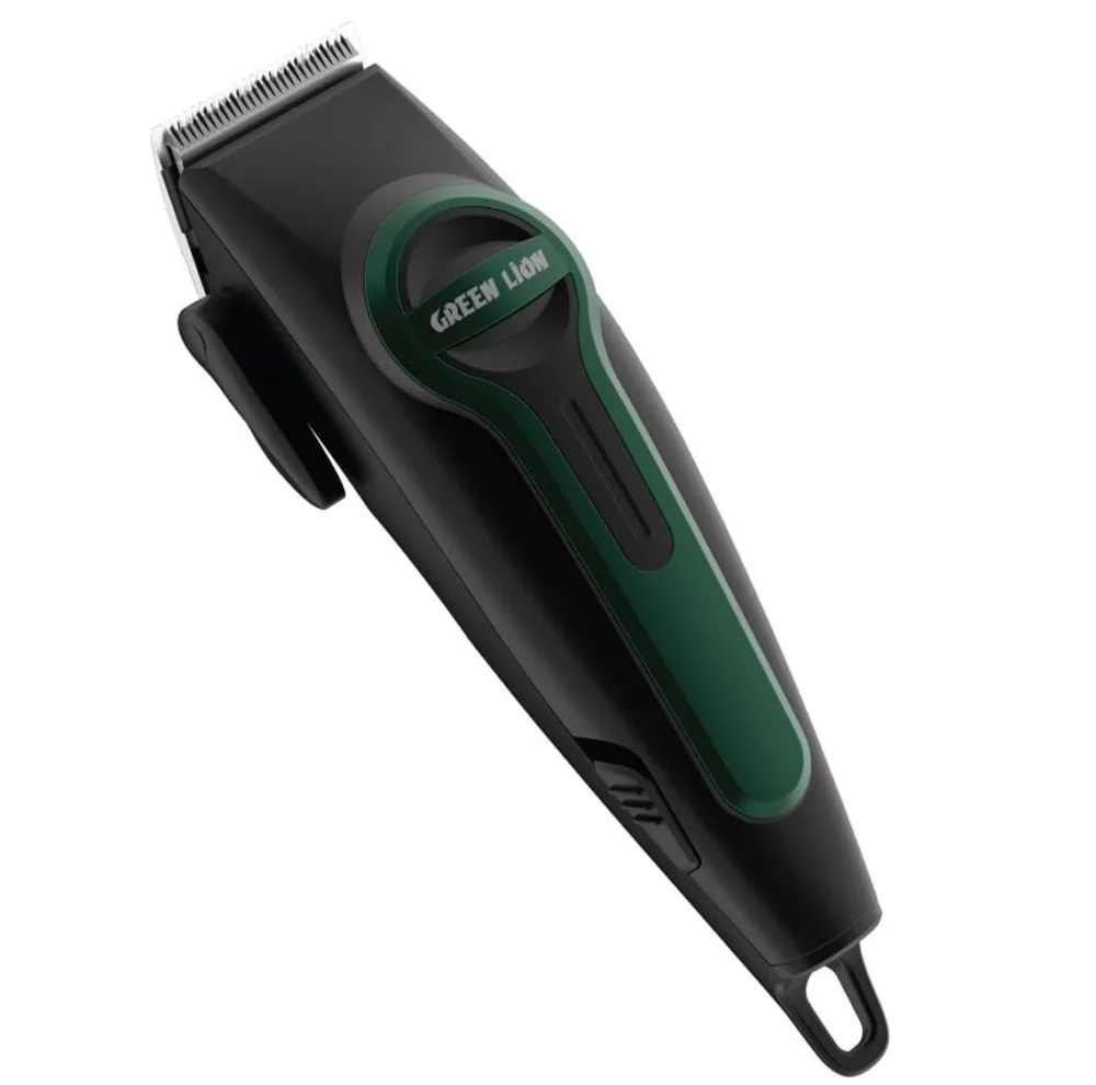 ماشین اصلاح موی سر و صورت گرین لاین مدل Professional Hair Clipper باتری 1200 میلی‌آمپر، استفاده بی‌سیم تا 120 دقیقه، شارژ سریع، تیغه استیل ضد زنگ، 4 شانه، طراحی ارگونومیک و نمایشگر LED میزان شارژ