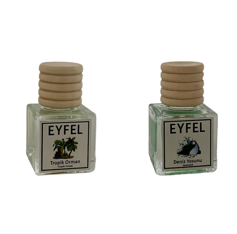 خوشبوکننده خودرو مدل جنگل استوایی و جلبک دریایی حجم 10 میلی لیتر مجموعه 2 عددی