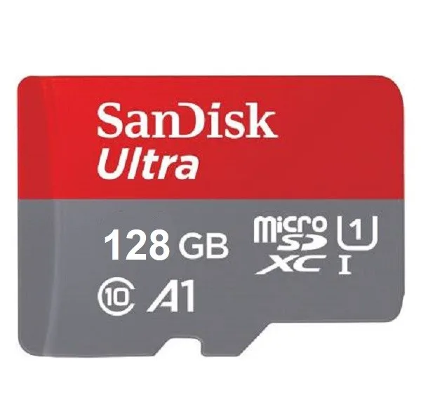کارت حافظه microSDXC سن دیسک مدل Ultra A1 کلاس 10 استاندارد UHS-I سرعت 120MBps ظرفیت 128 گیگابایت