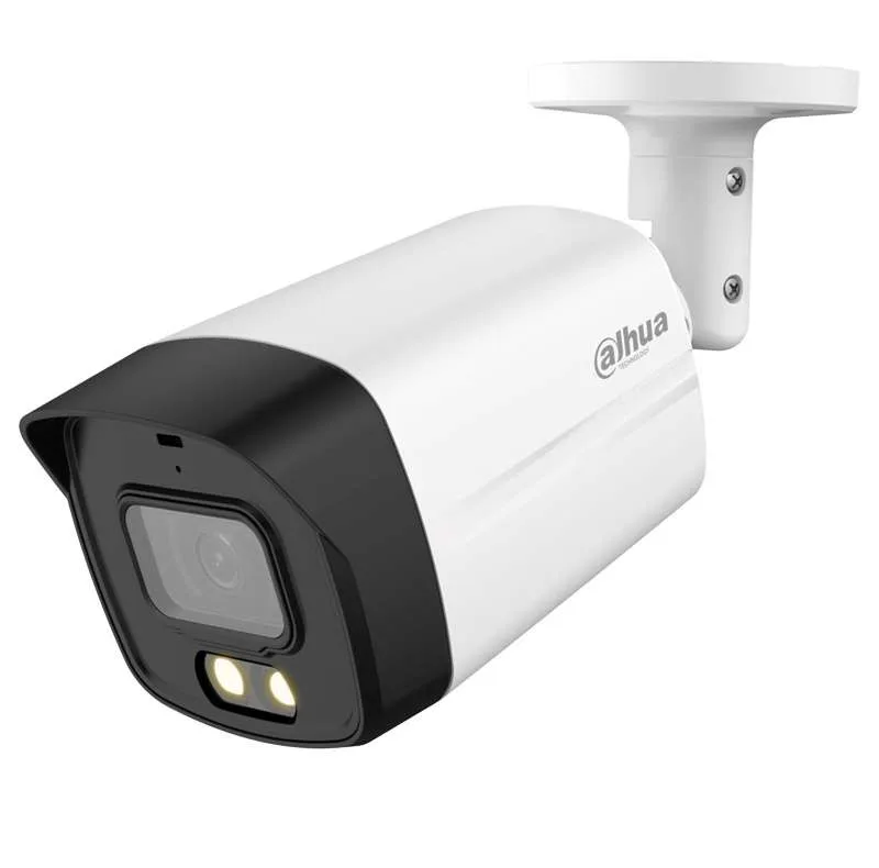 دوربین مداربسته 5 مگاپیکسلی داهوا مدل DH-HAC-HFW1509TLMP-LED، با حسگر تصویر CMOS، دید در شب و قابلیت‌های BLC، DWDR و DAY/NIGHT، اتصال از طریق کابل کواکسیال، ترکیبی RG59 تا 300 متر یا فیش BNC