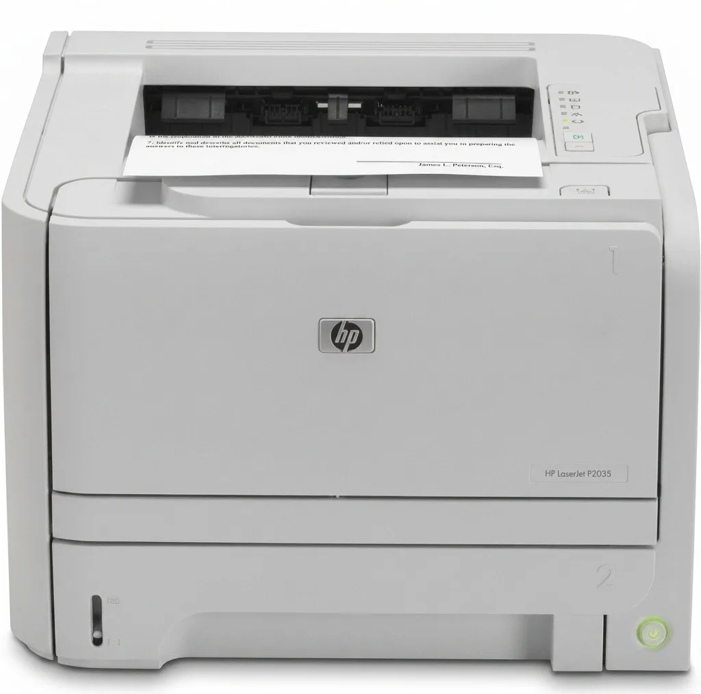 پرینتر اچ پی تک رنگ تک کاره با چاپ لیزری مدل LaserJet P2035، سایز چاپ A4