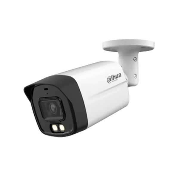 دوربین مداربسته آنالوگ بولت داهوا مدل DH-HAC-HFW1200TLMP-IL-A با حسگر CMOS، رزولوشن 1080×1920، دید در شب و قابلیت چرخش 360 درجه، اتصال باسیم و منبع تغذیه 12 ولت DC