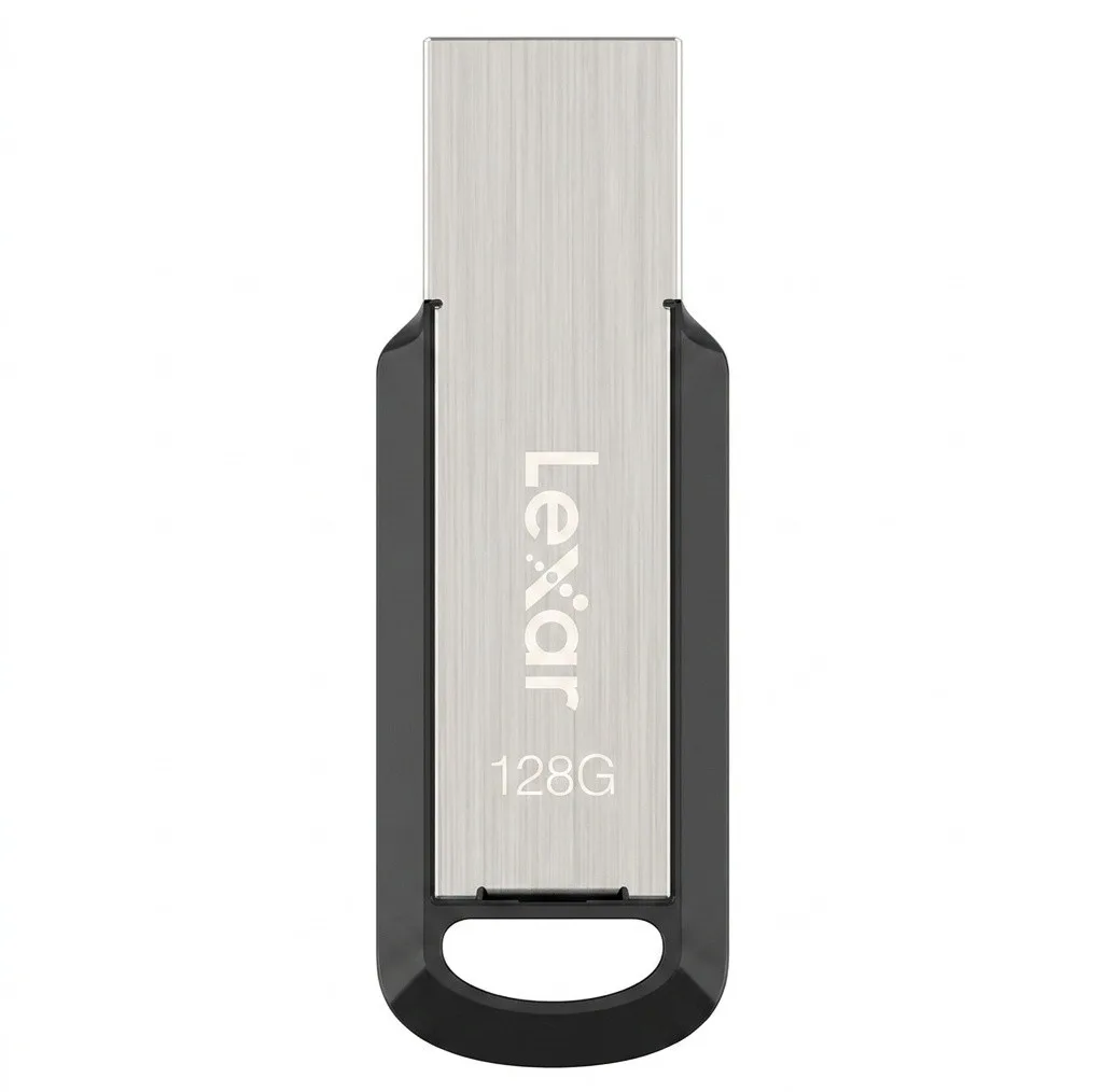 فلش مموری لکسار مدل M400 ظرفیت 128 گیگابایت رابط USB 3.0 مقاوم در برابر ضربه و سازگار با سیستم‌های PC و Mac