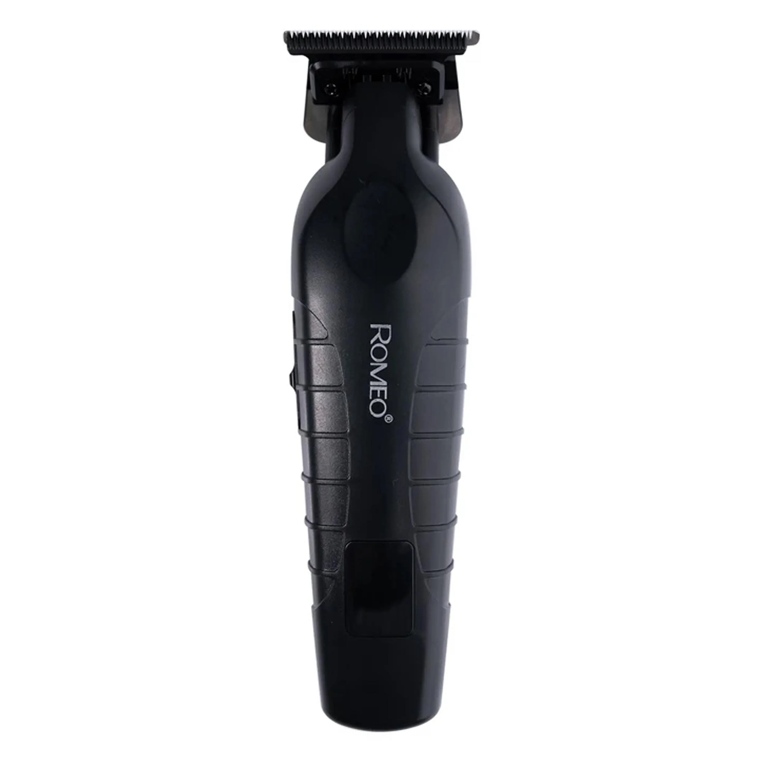 ماشین اصلاح موی سر و صورت رومئو مدل RM-2020 با تیغه سرامیکی، دور موتور 6800 دور در دقیقه، باتری 1200 میلی‌آمپر ساعت، نمایشگر LCD، طراحی ارگونومیک، شارژ با کابل USB، همراه با 4 شانه اصلاح