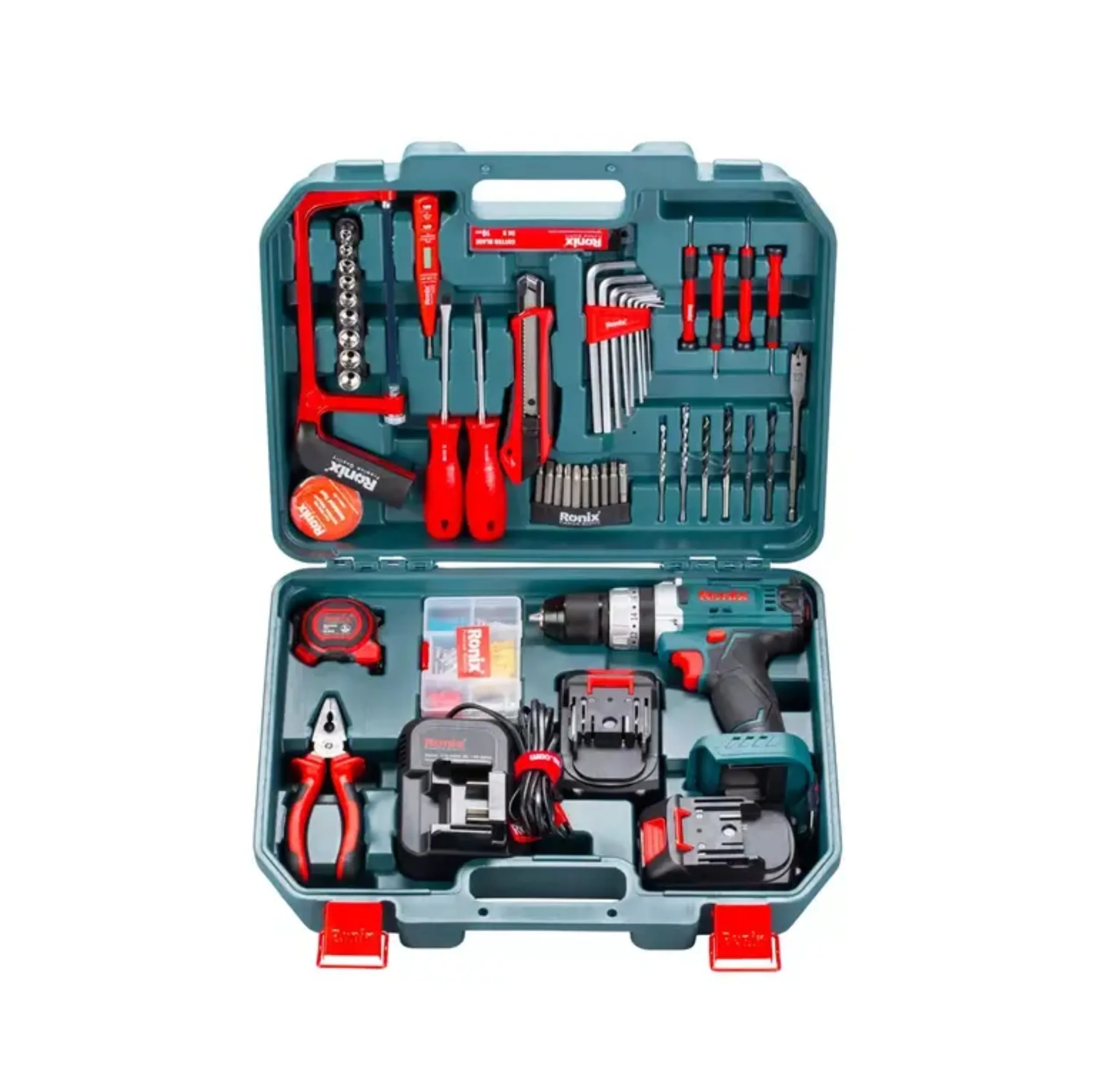دریل شارژی رونیکس مدل RS-8620 مجموعه 53 عددی