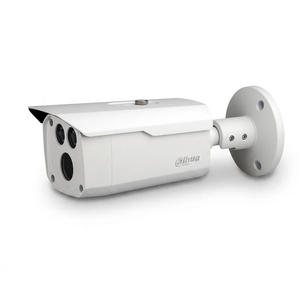 دوربین مداربسته بولت داهوا مدل DH-HAC-HFW1500DP با رزولوشن 5 مگاپیکسل، لنز ثابت، دید در شب تا 80 متر با Smart IR، اتصال باسیم BNC و استاندارد IP67 مقاوم در برابر گرد و غبار و رطوبت