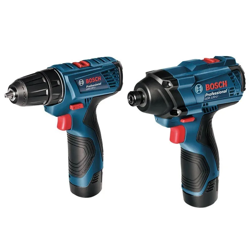 مجموعه بکس و دریل پیچ گوشتی شارژی بوش مدل فوق حرفه ای GDR 120 LI + GSR 120 Li Extra Professional