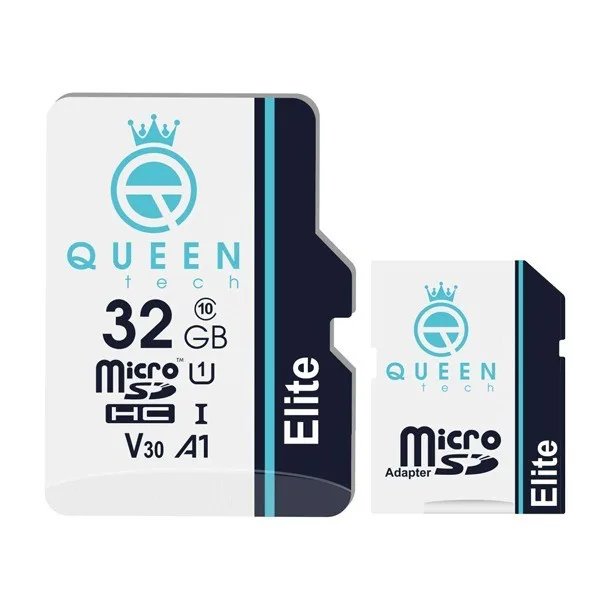 کارت حافظه Micro SDHC کوئین تک مدل Elite A1-V30-433X کلاس 10 استاندارد UHS-l U3 سرعت 65mbps ظرفیت 32 گیگابایت به همراه آداپتور SD