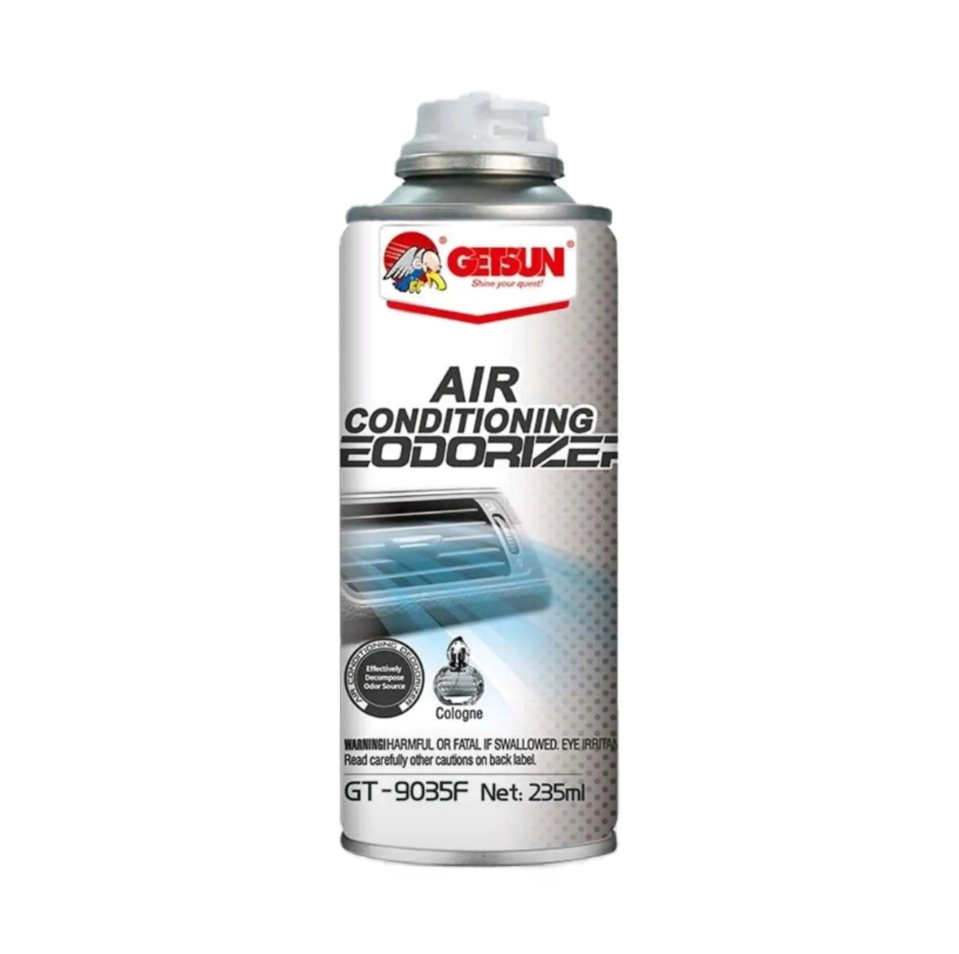 اسپری آنتی باکتریال سیستم تهویه خودرو گتسان مدل GT-9035F با رایحه Cologne حجم 235 میلی‌لیتر