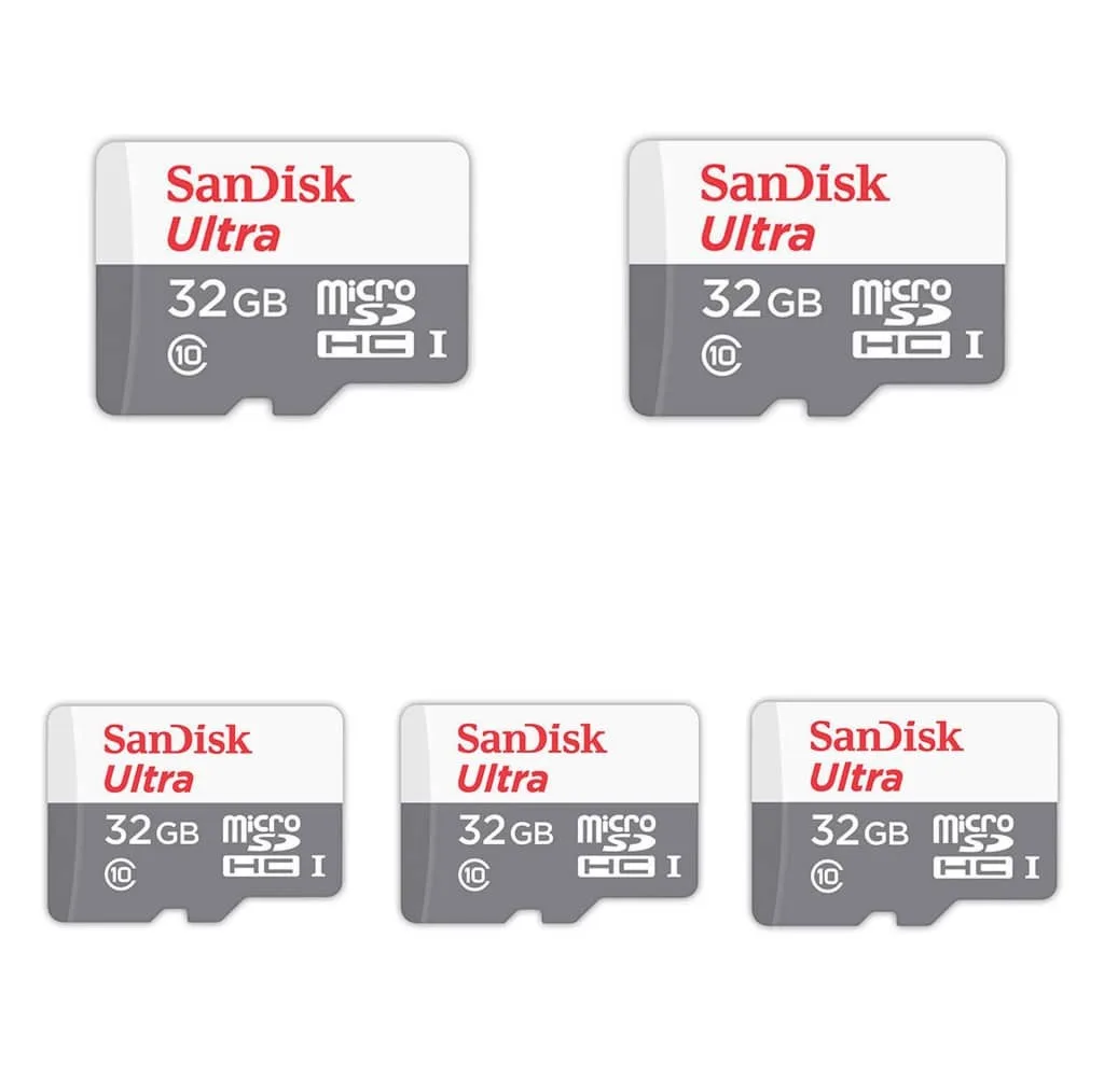 کارت حافظه microSDHC سن دیسک مدل Ultra کلاس 10 استاندارد UHS-I سرعت 100MBps ظرفیت 32 گیگابایت بسته 5 عددی
