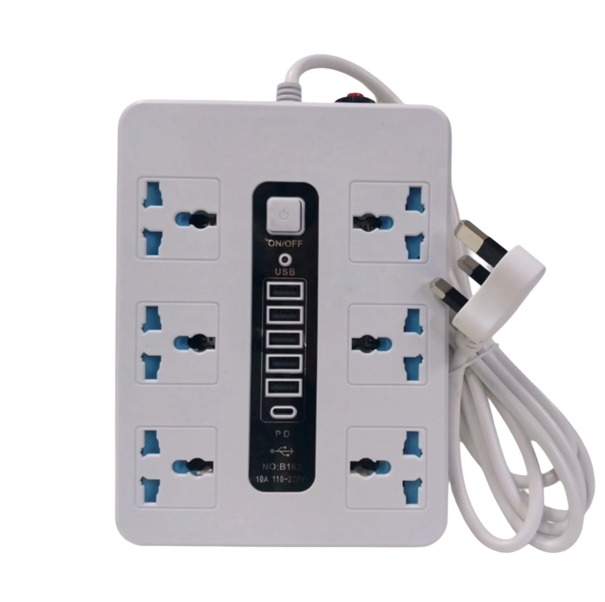 چندراهی برق مدل چندراهی power socket 5USB&1TYPE-C