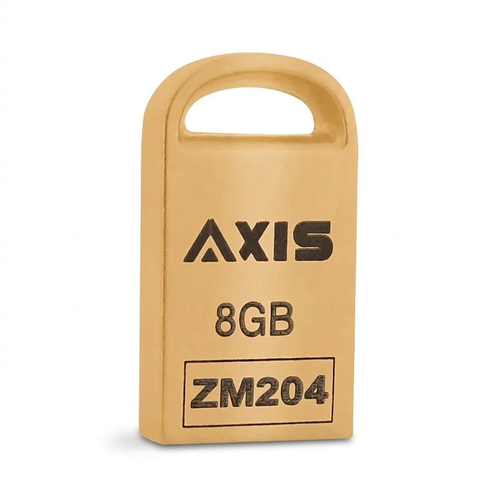 فلش مموری اکسیس مدل ZM204-8GB ظرفیت 8 گیگابایت با بدنه فلزی، مقاومت در برابر آب، ضربه، شوک، لرزش و گرد و غبار