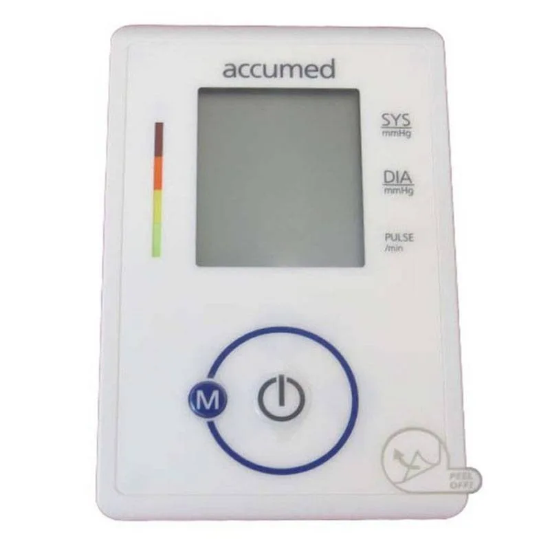 فشارسنج بازویی دیجیتال اکیومد مدل CG-165 با نمایشگر LCD بزرگ، حافظه 90 عددی، محاسبه میانگین 3 نتیجه آخر و اندازه‌گیری ضربان قلب 40 تا 200 ضربه در دقیقه